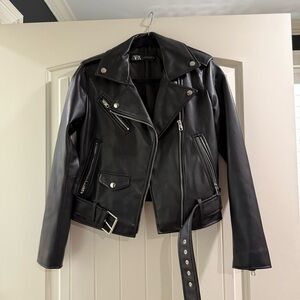 Zara Black Leather Jacket